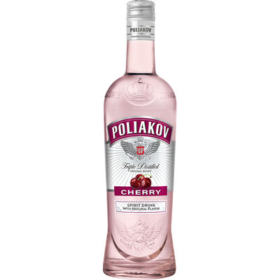 059628HD.jpg POLIAKOV FL.CHERRY VODKA 70 CL – Image 1