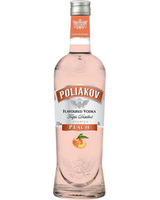 157453HD.jpg POLIAKOV FL. PEACH VODKA 0,7L 37,5° – Image 1