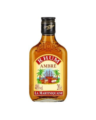 158995HD.jpg LA MARTINIQUAISE AMBRE RHUM 0,20L 40° – Image 1